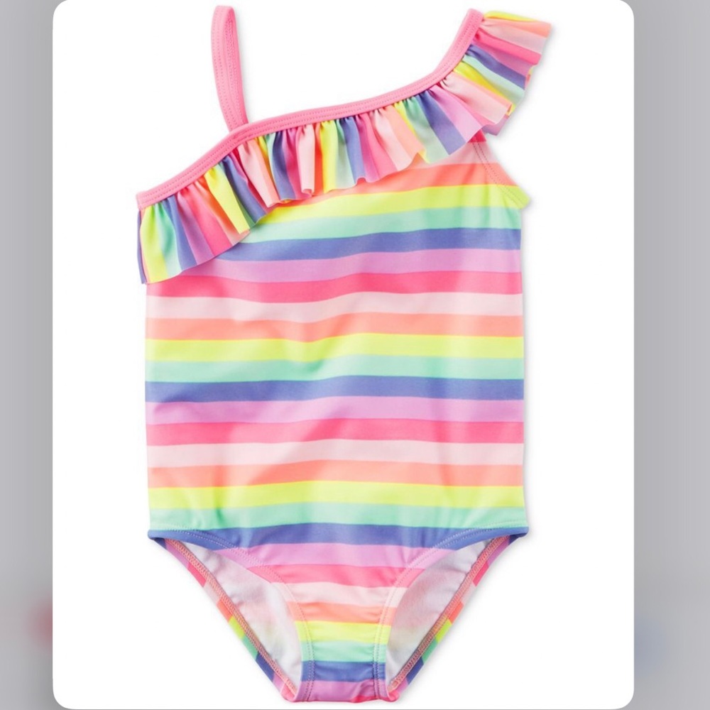 Carter’s Rainbow Ruffle Swimsuit, size 7